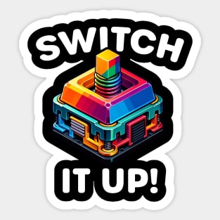 Mechanical Keyboard Enthusiast - Switch It Up Design Sticker